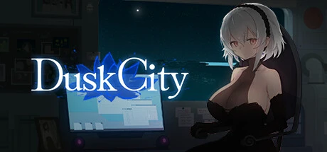 Dusk City 标题与夜色中的角色