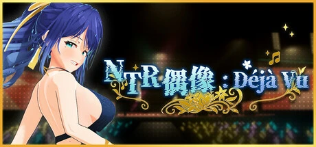 作品标题与蓝发人物侧面肖像