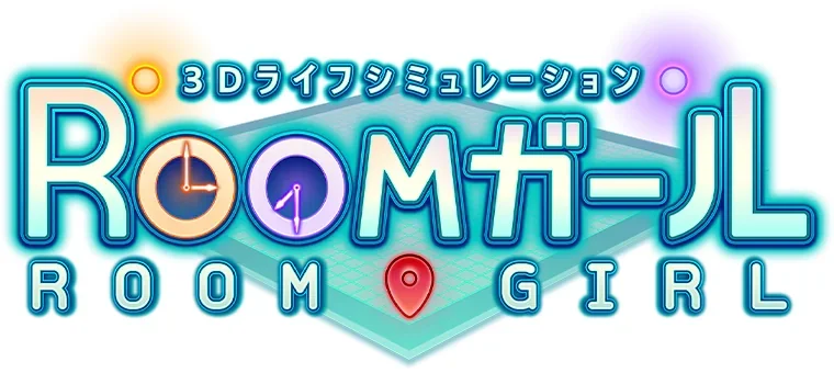 ROOM GIRL 的彩色文字标题