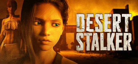 Desert Stalker 标题与暖色人物肖像
